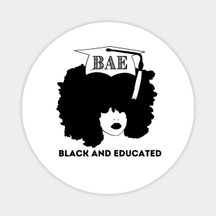 Afro Woman - BAE - Black AND Educated Magnet